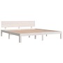 Estructura de cama madera maciza blanco Supe King 180x200 cm de vidaXL, Camas y somieres - Ref: Foro24-810511, Precio: 125,99...