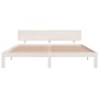 Estructura de cama madera maciza blanco Supe King 180x200 cm de vidaXL, Camas y somieres - Ref: Foro24-810511, Precio: 125,99...