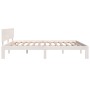 Estructura de cama madera maciza blanco Supe King 180x200 cm de vidaXL, Camas y somieres - Ref: Foro24-810511, Precio: 125,99...