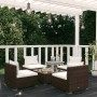 Garden set with 5 pieces of sofas and brown synthetic rattan cushions. by vidaXL, Garden sets - Ref: Foro24-3101522, Price: 5...