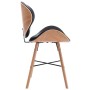 Dining chairs 2 pcs synthetic leather and black curved wood by vidaXL, dining chairs - Ref: Foro24-283144, Price: 229,04 €, D...