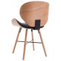 Dining chairs 2 pcs synthetic leather and black curved wood by vidaXL, dining chairs - Ref: Foro24-283144, Price: 229,04 €, D...