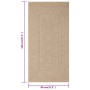 ZIZUR Jute-Look-Teppich für drinnen und draußen, 80 x 150 cm von vidaXL, Teppiche - Ref: Foro24-364830, Preis: 33,02 €, Rabat...