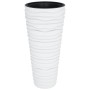 Removable inner pot PP ribbed appearance white 18/45 L by vidaXL, Pots and planters - Ref: Foro24-364692, Price: 60,73 €, Dis...