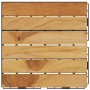 Terrace tiles 20 units teak wood vertical pattern 30x30 cm by vidaXL, Floors and carpets - Ref: Foro24-3152102, Price: 165,12...