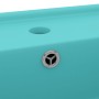 Matte light green ceramic square overflow sink 41x41 cm by vidaXL, Sinks - Ref: Foro24-146947, Price: 83,22 €, Discount: %