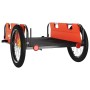 Bicycle trailer made of iron and orange Oxford fabric by vidaXL, Bicycle trailers - Ref: Foro24-94173, Price: 109,00 €, Disco...