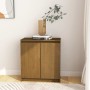 Solid pine wood auxiliary cabinet in honey brown color, measuring 60x36x65 cm. by vidaXL, Sideboards - Ref: Foro24-808101, Pr...