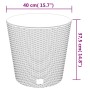 Removable interior planter PP rattan anthracite gray 35/37.5 L by vidaXL, Pots and planters - Ref: Foro24-364686, Price: 51,3...