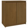 Solid pine wood auxiliary cabinet in honey brown color, measuring 60x36x65 cm. by vidaXL, Sideboards - Ref: Foro24-808101, Pr...