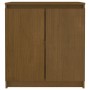 Solid pine wood auxiliary cabinet in honey brown color, measuring 60x36x65 cm. by vidaXL, Sideboards - Ref: Foro24-808101, Pr...