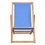 Silla de jardín de teca azul 56x105x96 cm de vidaXL, Sillas de jardín - Ref: Foro24-43803, Precio: 61,04 €, Descuento: %