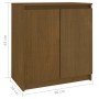 Solid pine wood auxiliary cabinet in honey brown color, measuring 60x36x65 cm. by vidaXL, Sideboards - Ref: Foro24-808101, Pr...