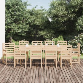 Garten-Essgruppe 11-teilig aus massivem Kiefernholz von vidaXL, Gartensets - Ref: Foro24-3154719, Preis: 739,32 €, Rabatt: %