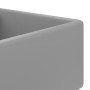 Matte light gray ceramic square overflow sink 41x41 cm by vidaXL, Sinks - Ref: Foro24-146949, Price: 81,34 €, Discount: %