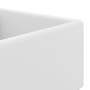 Square matte white ceramic overflow sink 41x41 cm by vidaXL, Sinks - Ref: Foro24-146943, Price: 82,99 €, Discount: %