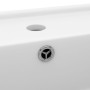 Square matte white ceramic overflow sink 41x41 cm by vidaXL, Sinks - Ref: Foro24-146943, Price: 82,99 €, Discount: %