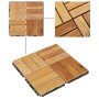 Terrace tiles 30 pcs solid teak wood 30x30 cm by vidaXL, Floors and carpets - Ref: Foro24-3152105, Price: 185,99 €, Discount: %