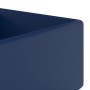 Lavabo cuadrado rebosadero cerámica azul oscuro mate 41x41cm de vidaXL, Lavabos - Ref: Foro24-146946, Precio: 94,42 €, Descue...