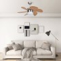 Ceiling fan with light brown lamp 76 cm by vidaXL, Ceiling fans - Ref: Foro24-51489, Price: 101,77 €, Discount: %