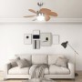 Ceiling fan with light brown lamp 76 cm by vidaXL, Ceiling fans - Ref: Foro24-51489, Price: 101,77 €, Discount: %