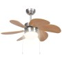 Ceiling fan with light brown lamp 76 cm by vidaXL, Ceiling fans - Ref: Foro24-51489, Price: 101,77 €, Discount: %