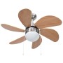 Ceiling fan with light brown lamp 76 cm by vidaXL, Ceiling fans - Ref: Foro24-51489, Price: 101,77 €, Discount: %