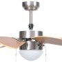 Deckenventilator mit hellbrauner Lampe 76 cm von vidaXL, Deckenventilatoren - Ref: Foro24-51489, Preis: 101,77 €, Rabatt: %