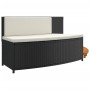 Acacia wood and black synthetic rattan whirlpool bathtub surround by vidaXL, Pool and spa accessories - Ref: Foro24-362257, P...