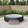 Whirlpool-Bänke und Kissen, 2 Einheiten, graues synthetisches Rattan von vidaXL, Pool- und Spa-Zubehör - Ref: Foro24-362263, ...