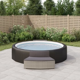 Hot tub benches and cushions 2 units gray synthetic rattan by vidaXL, Pool and spa accessories - Ref: Foro24-362263, Price: 2...