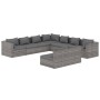 9-piece garden furniture set and gray synthetic rattan cushions by vidaXL, Garden sets - Ref: Foro24-3102421, Price: 1,00 €, ...