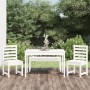 Garden dining set 4 pieces solid white pine wood by vidaXL, Garden sets - Ref: Foro24-3154702, Price: 325,99 €, Discount: %