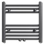 Straight gray bathroom towel radiator 480x480 mm by vidaXL, Radiators - Ref: Foro24-141888, Price: 53,65 €, Discount: %