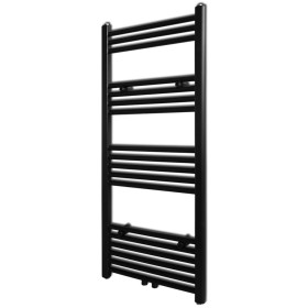 Black straight bathroom towel radiator 500 x 1160 mm by vidaXL, Radiators - Ref: Foro24-141907, Price: 107,61 €, Discount: %