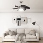 Ceiling fan with dark brown lamp 76 cm by vidaXL, Ceiling fans - Ref: Foro24-51488, Price: 101,95 €, Discount: %