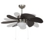 Ventilador de techo con lámpara marrón oscuro 76 cm de vidaXL, Ventiladores de techo - Ref: Foro24-51488, Precio: 101,95 €, D...