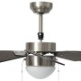 Ceiling fan with dark brown lamp 76 cm by vidaXL, Ceiling fans - Ref: Foro24-51488, Price: 101,95 €, Discount: %