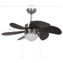 Ventilador de techo con lámpara marrón oscuro 76 cm de vidaXL, Ventiladores de techo - Ref: Foro24-51488, Precio: 101,95 €, D...