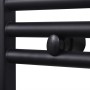 Radiador toallero de baño recto negro 500 x 764 mm de vidaXL, Radiadores - Ref: Foro24-141905, Precio: 78,15 €, Descuento: %