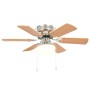 Ceiling fan adorned with lamp 82 cm light brown by vidaXL, Ceiling fans - Ref: Foro24-50536, Price: 117,98 €, Discount: %