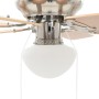 Ceiling fan adorned with lamp 82 cm light brown by vidaXL, Ceiling fans - Ref: Foro24-50536, Price: 117,98 €, Discount: %