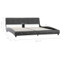 Estructura de cama de cuero sintético gris 180x200 cm de vidaXL, Camas y somieres - Ref: Foro24-280326, Precio: 202,15 €, Des...