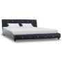 Estructura de cama de cuero sintético negro 160x200 cm de vidaXL, Camas y somieres - Ref: Foro24-280320, Precio: 247,77 €, De...