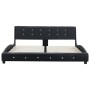 Estructura de cama de cuero sintético negro 160x200 cm de vidaXL, Camas y somieres - Ref: Foro24-280320, Precio: 247,77 €, De...