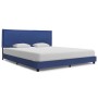 Estructura de cama de tela azul 180x200 cm de vidaXL, Camas y somieres - Ref: Foro24-280995, Precio: 228,13 €, Descuento: %