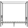 Black metal canopy bed frame 120x200 cm by vidaXL, Beds and slatted bases - Ref: Foro24-284435, Price: 103,93 €, Discount: %