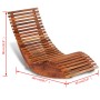 Acacia wood rocking lounger by vidaXL, Garden chairs - Ref: Foro24-42652, Price: 126,97 €, Discount: %