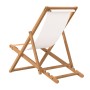 Cream teak garden chair 56x105x96 cm by vidaXL, Garden chairs - Ref: Foro24-43802, Price: 58,90 €, Discount: %