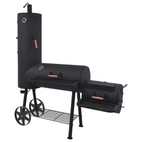 Barbacoa ahumador fuerte de carbón estante inferior negro XXL de vidaXL, Barbacoas - Ref: Foro24-43155, Precio: 690,98 €, Des...